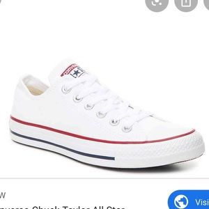 CONVERSE white low tops